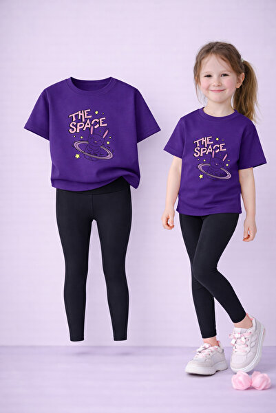 LORVEX Set de tricou și jambiere pentru fete, 100% bumbac, elastic, confortab...