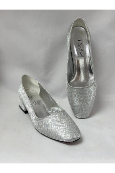 LALEZAR AYAKKABI Ll2710 Large Size Leather Material Shiny Stone Comfortable F...