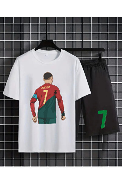 MAGORS RONALDO ŠTAMPANA 100% PAMUČNA DEČJA MAJICA-SA KRATKIM RUKAVIMA I KRAĆK...