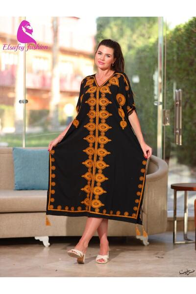 Graciana Fashionable and Elegant Kaftan with Butterfly Cut-Out Design, Cotton...