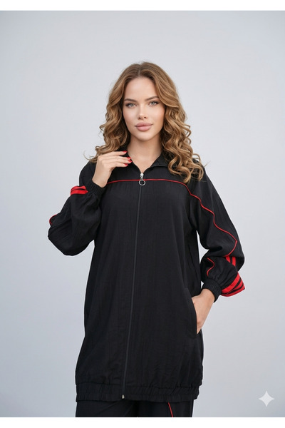 Ryzi Moda Women's Stylish Sports Tracksuit Set with Zipper