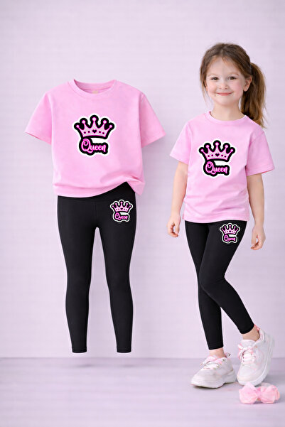 LORVEX Set de tricou și jambiere pentru fete, 100% bumbac, elastic, confortab...