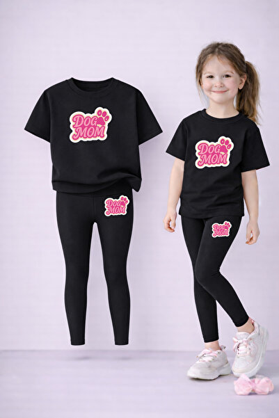 VODEXA Set de tricou și jambiere pentru fete, 100% bumbac, elastic, confortab...