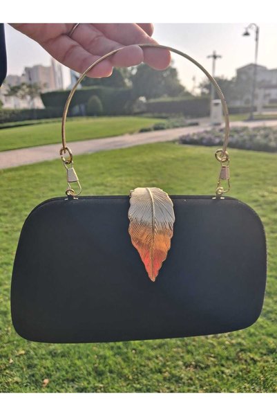 Generic Black Evening Clutch "Black Suede Soiree"