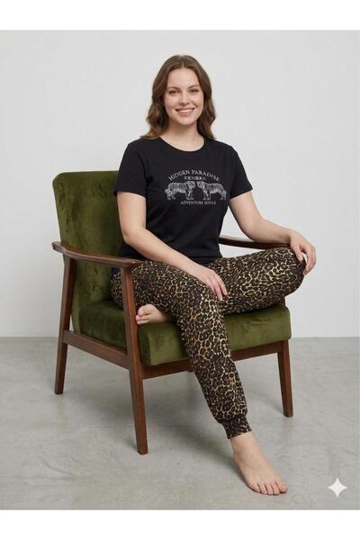 FAMES PİJAMA Summer Short Sleeve Women's Pajama Set