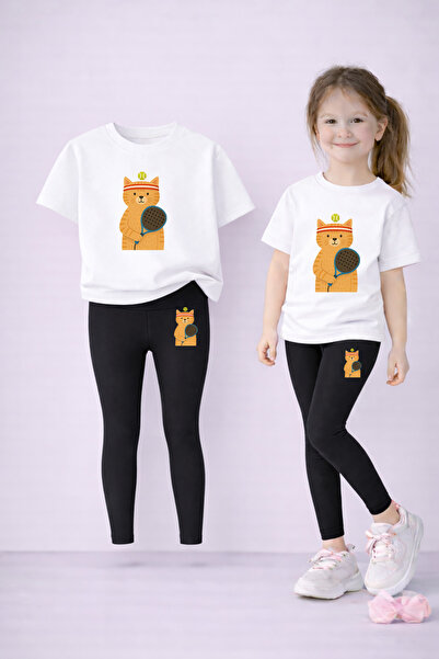 LORVEX Devojčička majica i komplet legginsa 100% pamuk, fleksibilna, udobna, ...