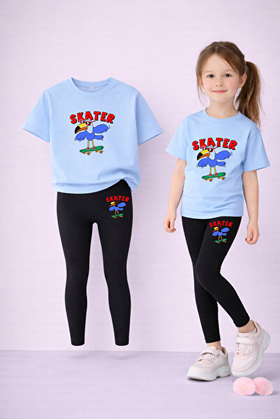 LORVEX Set de tricou și jambiere pentru fete, 100% bumbac, elastic, confortab...