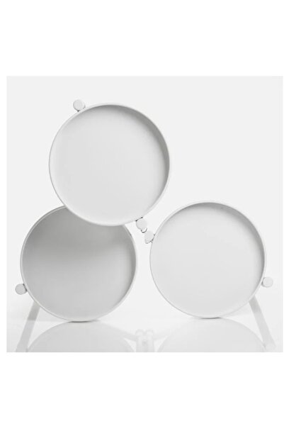 ABAS White metal flower stand 50x65 cm