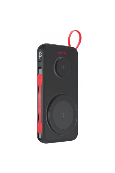 Max Life Baterie Externă Wireless MaXlife MXPB-08, 10000mAh, 22.5W, QC + PD +...