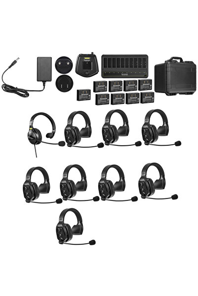 Saramonic Soluție interfon completă WiTalk WT9S, 9 persoane, Full-Duplex 1.9G...