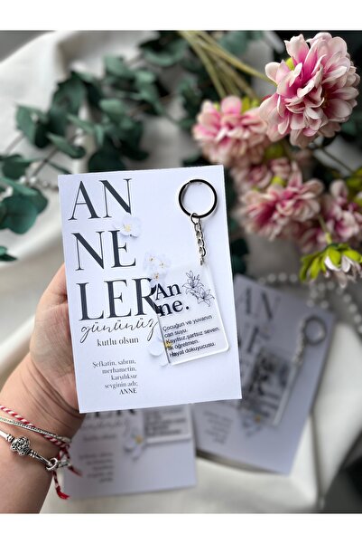 aşkla tasarım 20 Adet Anneler Günü Anahtarlık