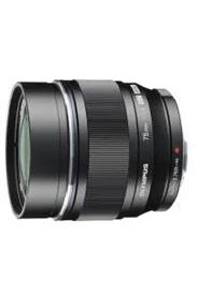 Olympus Lens M.ZUIKO Digital ED 75mm 1:1:8 / ET-M7518, Black