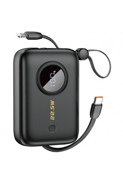 DUDAO Baterie Externa K14, 10000mAh, 22.5W, QC + PD, 1 x USB-A, 1 x USB-C, Ne...