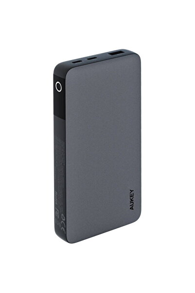 AUKEY Powerbank 20000mAh, Aukey, PB-Y42, 30W PD, 3 porturi, negru, 146x74x23mm