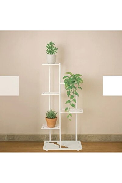 ABAS White metal flower stand 46.5x104 cm