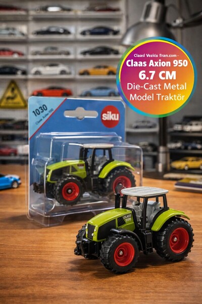TOYFEST لعبة جرار سيكو كلااس أكسيون 950، نموذج سيارة زراعية قابلة للسحب والدف...