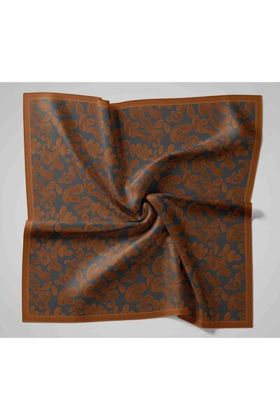 Silk Home Viskon Karışımlı Velora Eşarp Desenli İnce Dokulu Dökümlü 90X90