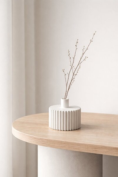 Otaera Duru Lines Vase |   Minimal Decorative Object, Modern Design Vase, Nor...