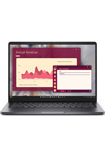 Dell Laptop Pro 14 PC14250, procesor Intel Core Ultra 7 255U, 14 inch, Full H...