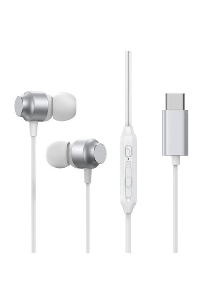 Joyroom Handsfree USB-C JR-EC06, Argintiu