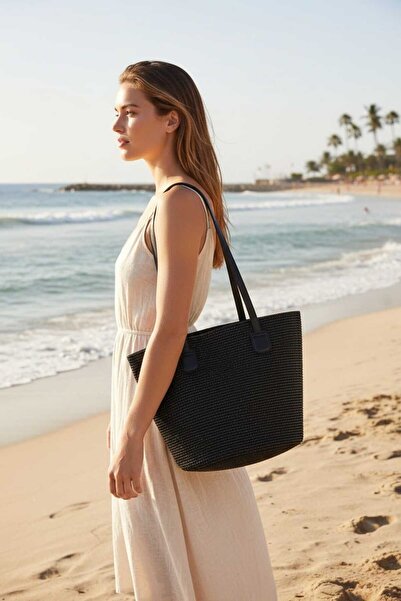 Aware Time Women's Straw Beach Shoulder Bag