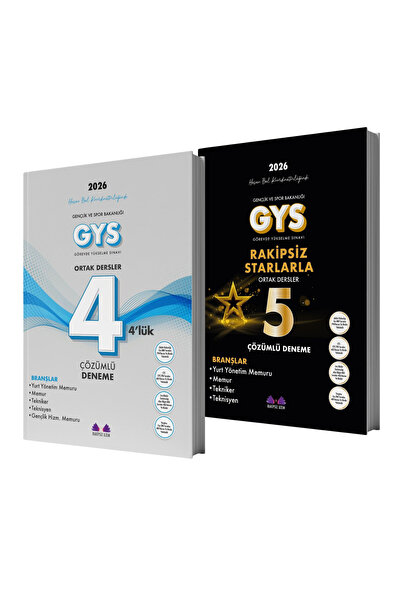 Rakipsiz UZEM ORTAK DERSLER 9’LU DENEME SETİ GENÇLİK VE SPOR BAKANLIĞI PERSON...