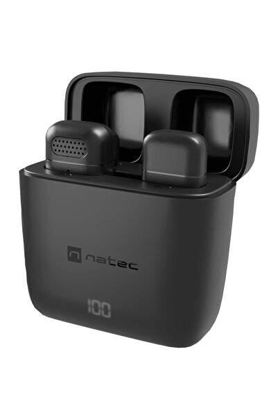 Natec Microfon lavaliera Hopper NMI-2255, Wireless, port Lighting, autonomie ...