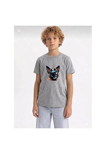 playwear Χαριτωμένο μπλουζάκι με στάμπα σκυλάκι, 100% βαμβακερό, με λαιμόκοψη...