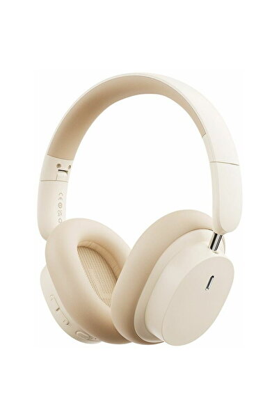 Baseus Casti wireless Over The Ear Bowie D05, ANC, Bluetooth 5.3, Bej