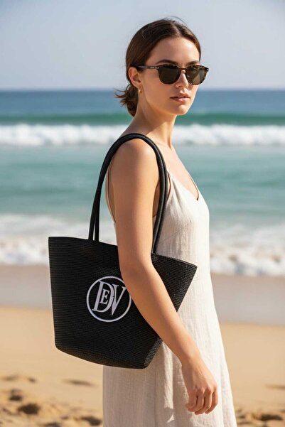 Aware Time Women's Straw Beach Shoulder Bag