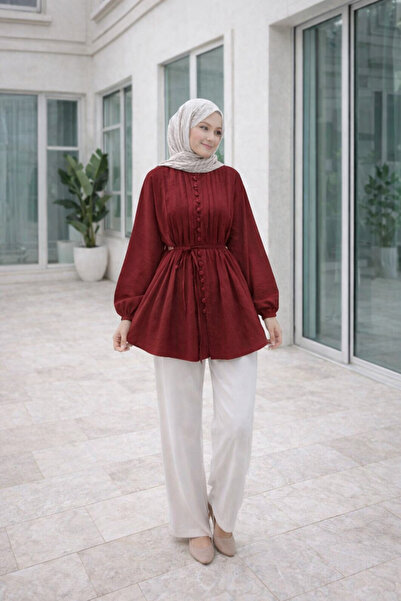 unika boutique Women's Front Pleat Detailed Shirt