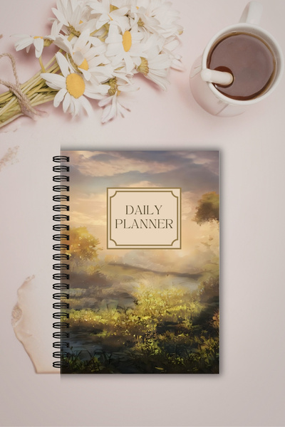 Burak Baskı Tasarım Nature Themed - A5 Size Daily Planner, Daily Planner, to ...