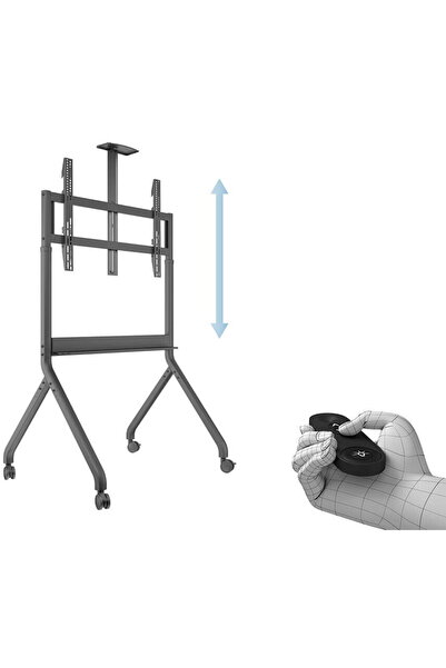 Multibrackets Stand TV mobil motorizat cu suport camera si multimedia, MB-741...