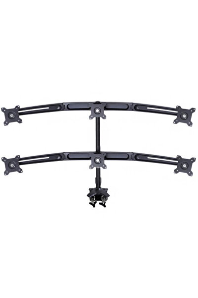 Multibrackets Suport pentru 6 monitoare /LCD birou Multibrackets,15"-24", neg...
