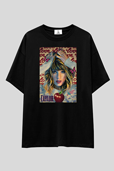 UmbraWear Taylor Swift T-Shirt |   Unisex 100% Cotton Black & White Printed C...