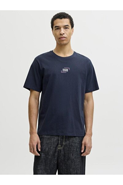Jack & Jones Crew Neck Logo Printed T-Shirt - Corp