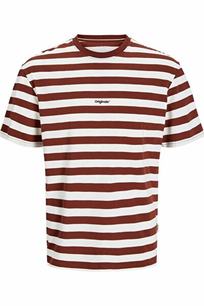 Jack & Jones Ανδρικό μπλουζάκι JORVESTERBRO Newton Striped Crew Neck