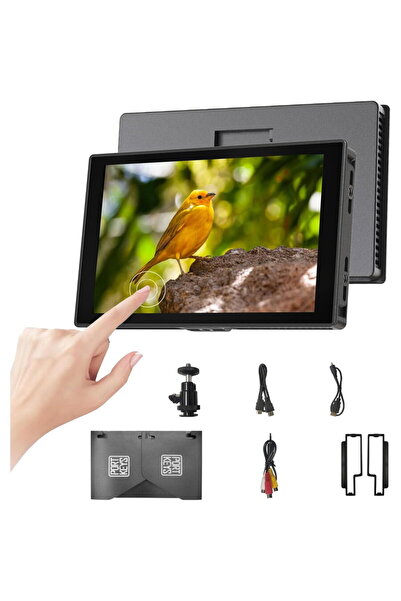 PORTKEYS Monitor HD7T, 7 ", Ecran tactil, 1000 nituri, 10.5W, IPS LCD, 8ms, 6...