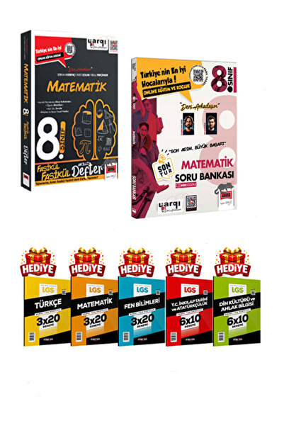 Yargı Yayınları Ders Arkadaşım 8.Sınıf LGS Matematik Fasikül Akıllı Defter +S...