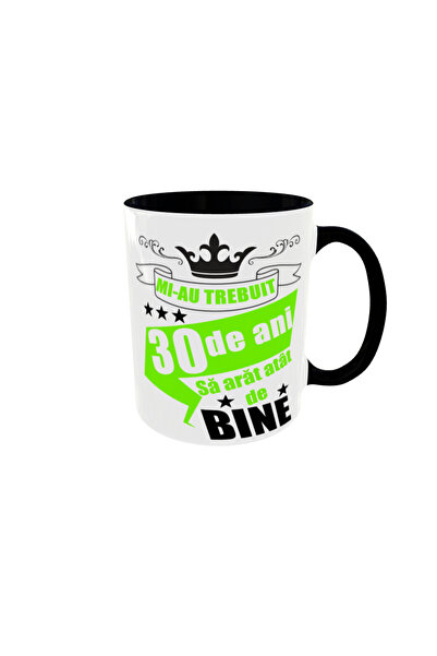 OEM Personalized 30th birthday mug (green), 350ml – the ideal gift for any oc...