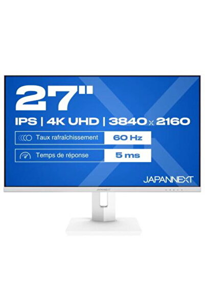 Japannext Monitor PS LED JAPANNEXT, 27 ", JN-IPS270UHD60F-C65W-HSP-W, UHD 384...