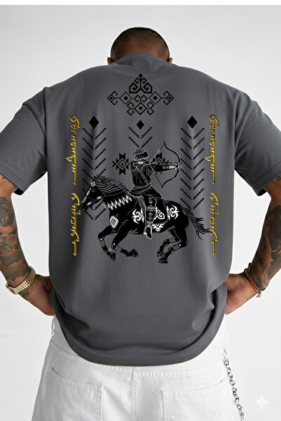 VEK Oversize T-Shirt Uyghur Letters Special Design