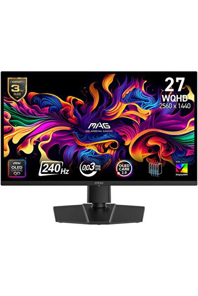 MSI Monitor gaming MAG 273QP QD-OLED X24, 26.5", QHD, QD-OLED, 0.03 ms, 240Hz...