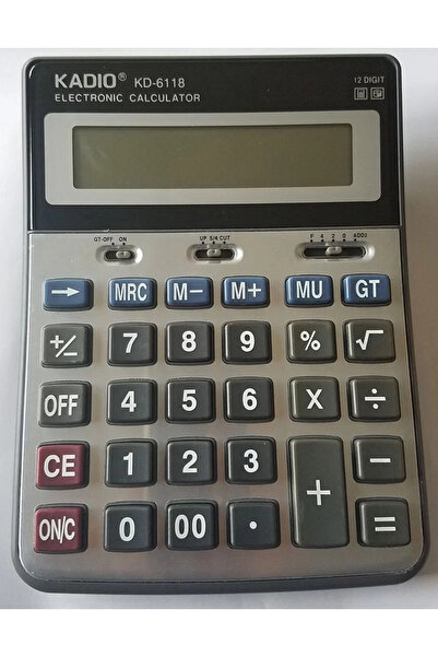 TeknoKapsül Kd-6118 آلة حاسبة كبيرة الحجم مكونة من 12 رقمًا