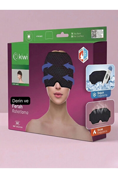 Kiwi KFM-8602 ve Baş Bölgesi İçin Rahatlatıcı Başlık - Sıcak / Soğuk Kompres ...