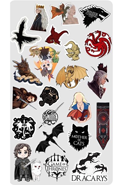 Limitless Design Game of Thrones Sticker Poster 22x30 cm – Ejderha & Targaryen