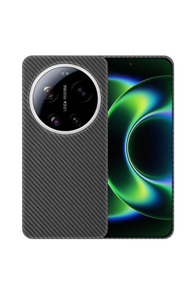 Techsuit Case for Xiaomi 17 Ultra made of aramid fiber, set with sticker, Ara...