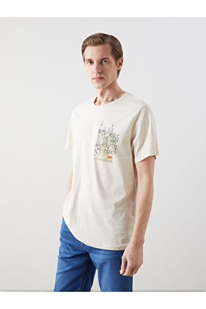 LC Waikiki Rmz Gi̇yi̇m Farkiyla Zero Roba Collar Short Sleeve Printed Combed ...