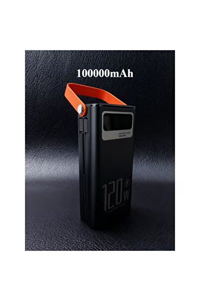 Genrics بنك طاقة بسعة 100000 مللي أمبير مع كابلات قابلة للفصل، شحن فائق السرع...