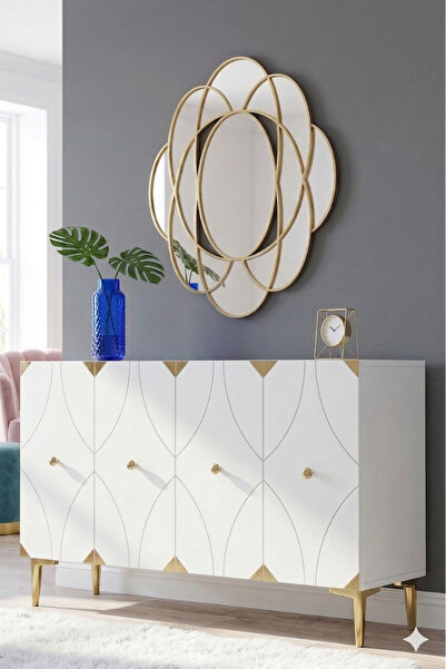 YUMEDİ DESİGN KA1297BG - ELİFA KONSOL, TV SEHPASI, ÇOK AMAÇLI DOLAP ve KAHVE ...